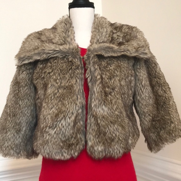 JOIE NWOT faux cropped fur jacket - Picture 1 of 5